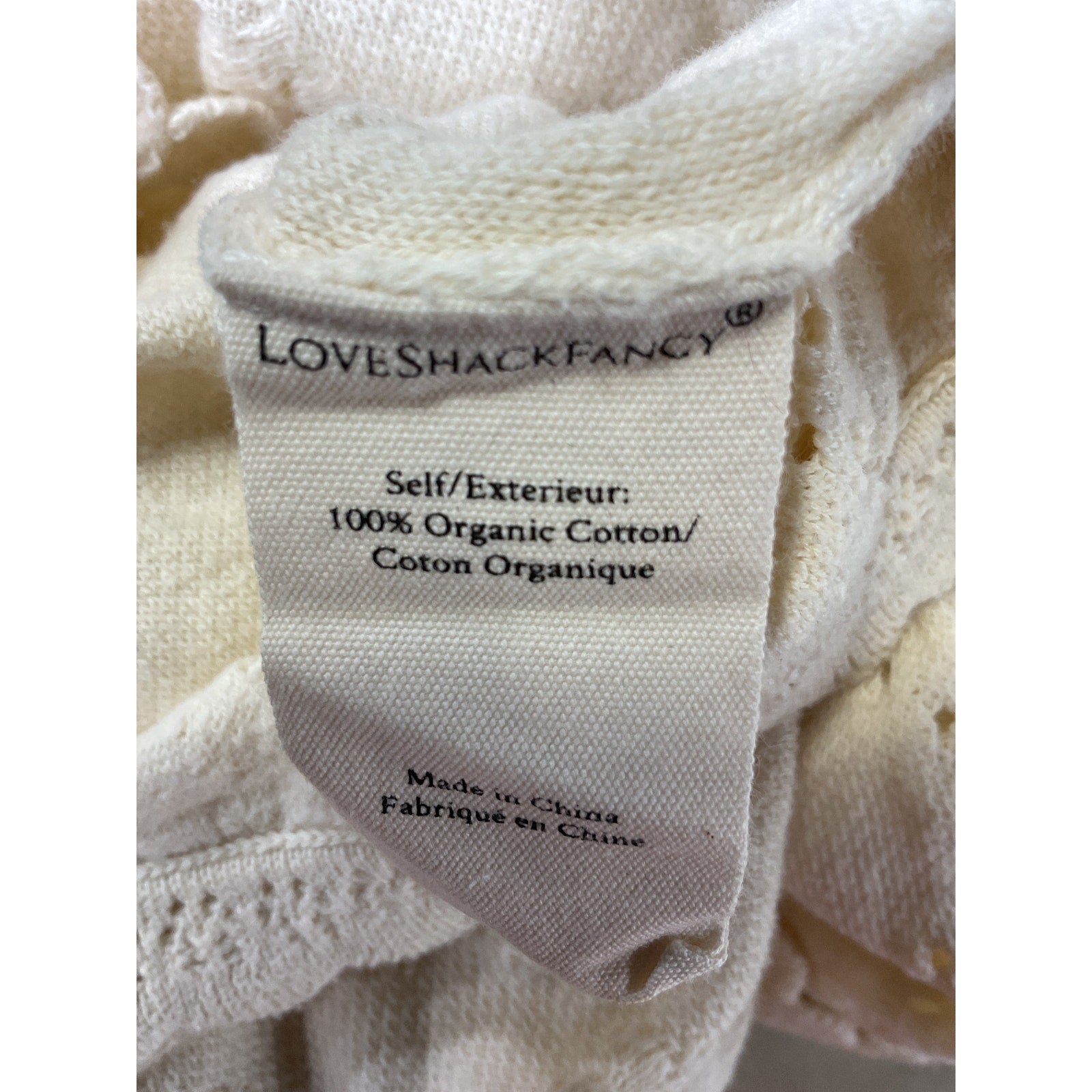 Loveshackfancy 'Aldridge' White Cardigan Size XS