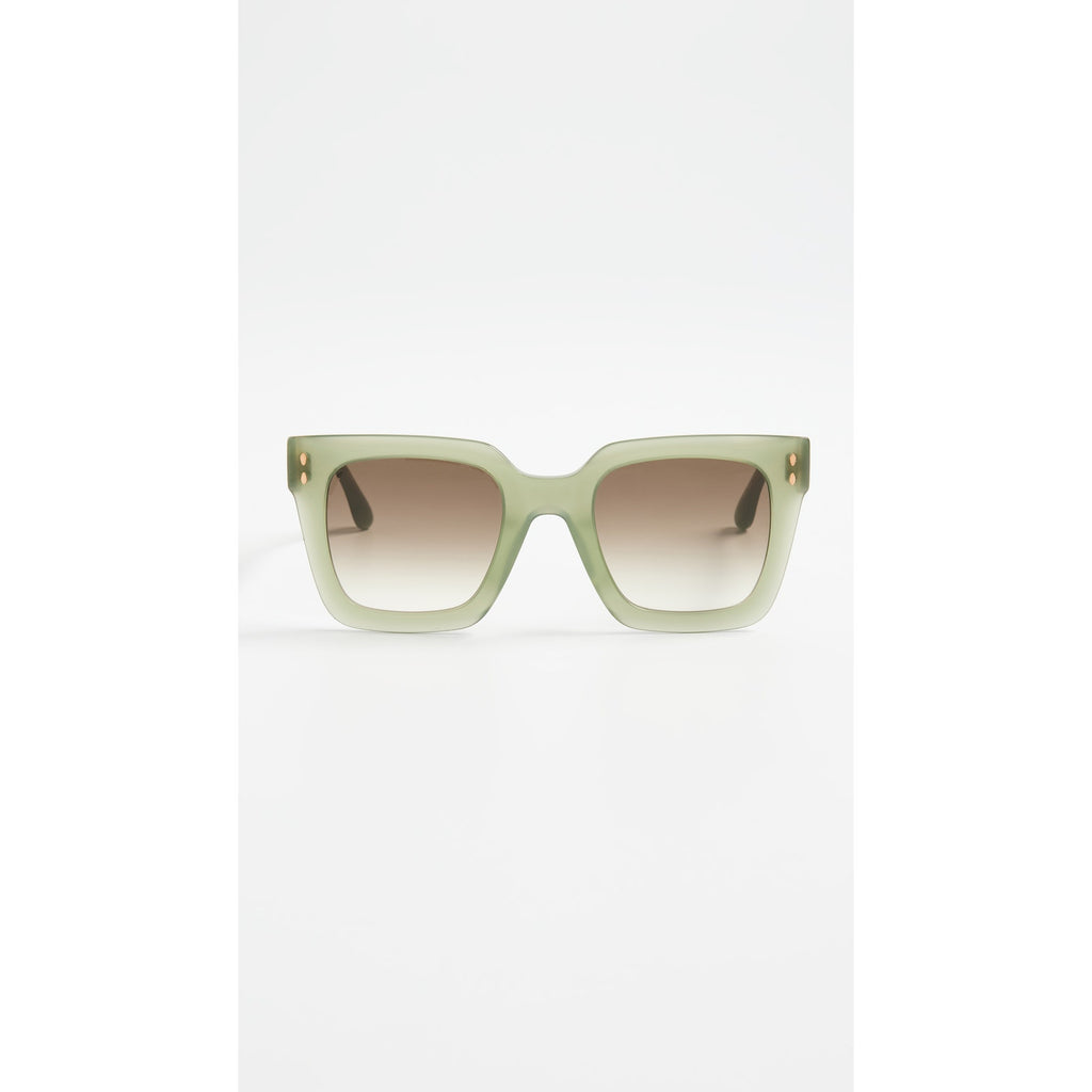 Isabel Marant Oversized Green Square Butterfly Sunglasses Size OS