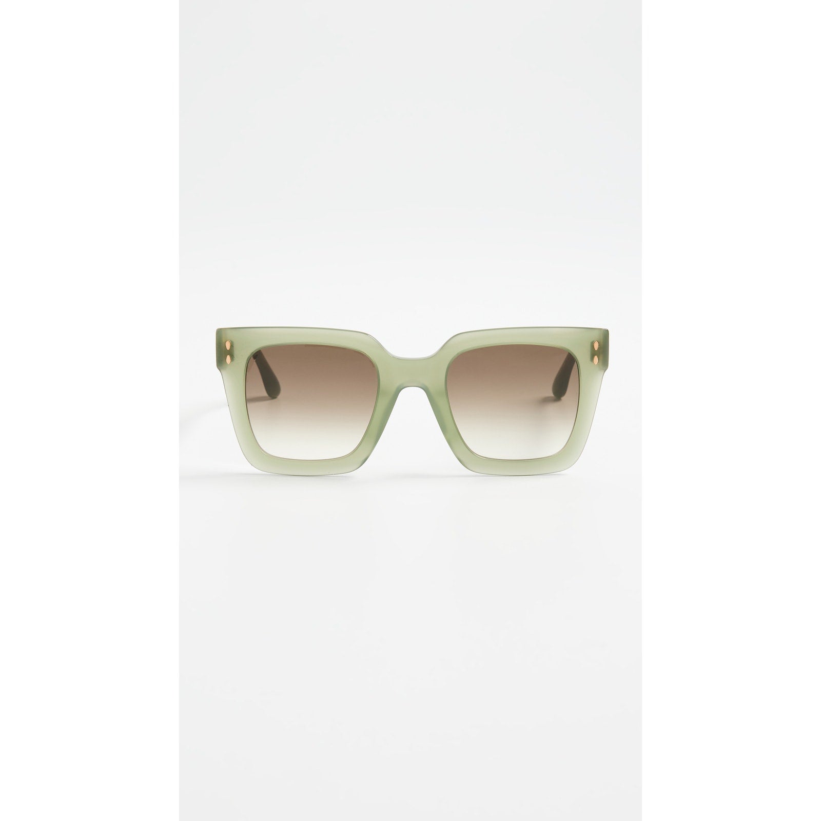 Isabel Marant Oversized Green Square Butterfly Sunglasses Size OS