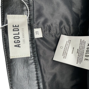 Agolde Sleek Black Liv Mini Skirt Size 29