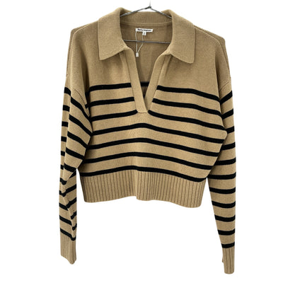 Reformation Striped Tan Francesco Size XS Sweater