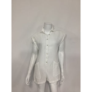 L*Space 'Mika' White Cotton Romper Size XS