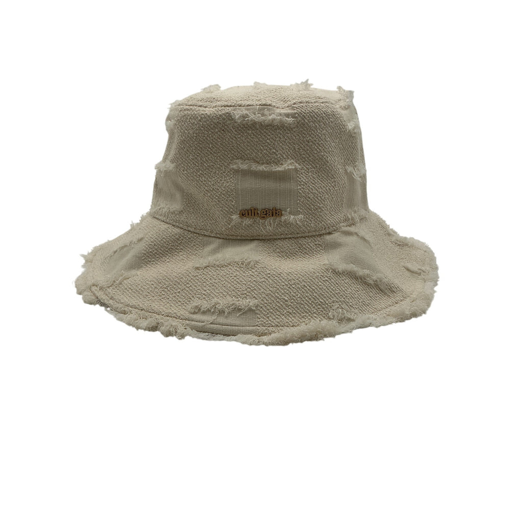 Cult Gaia 'Maddie' Beige Cotton Hat Size OS