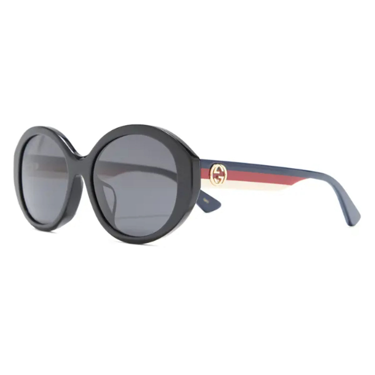 Gucci Classic Multicolor 57mm Round Sunglasses