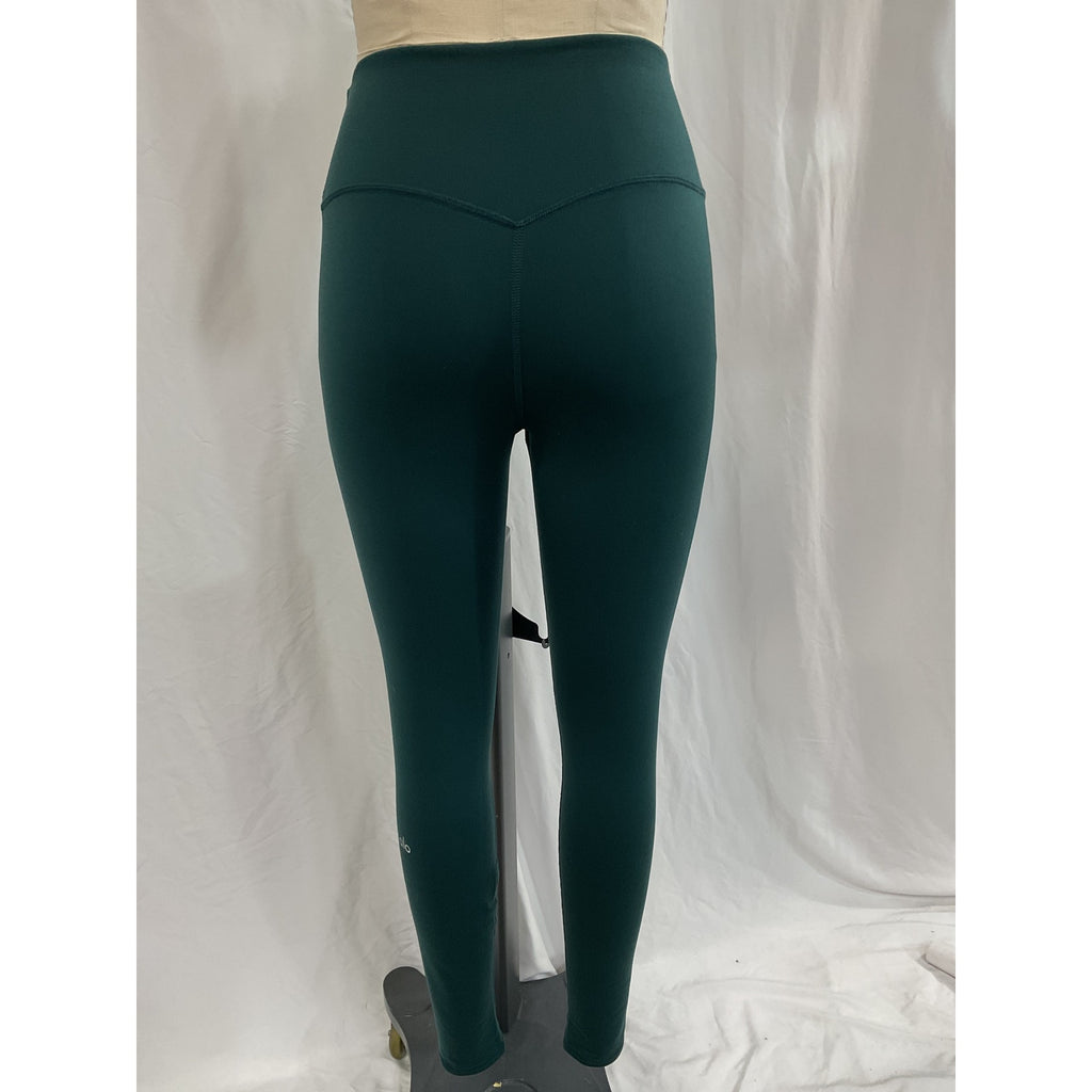 Alo Yoga Airbrush Green Winter Warm High-Waist 'Nocturne' Legging Size S