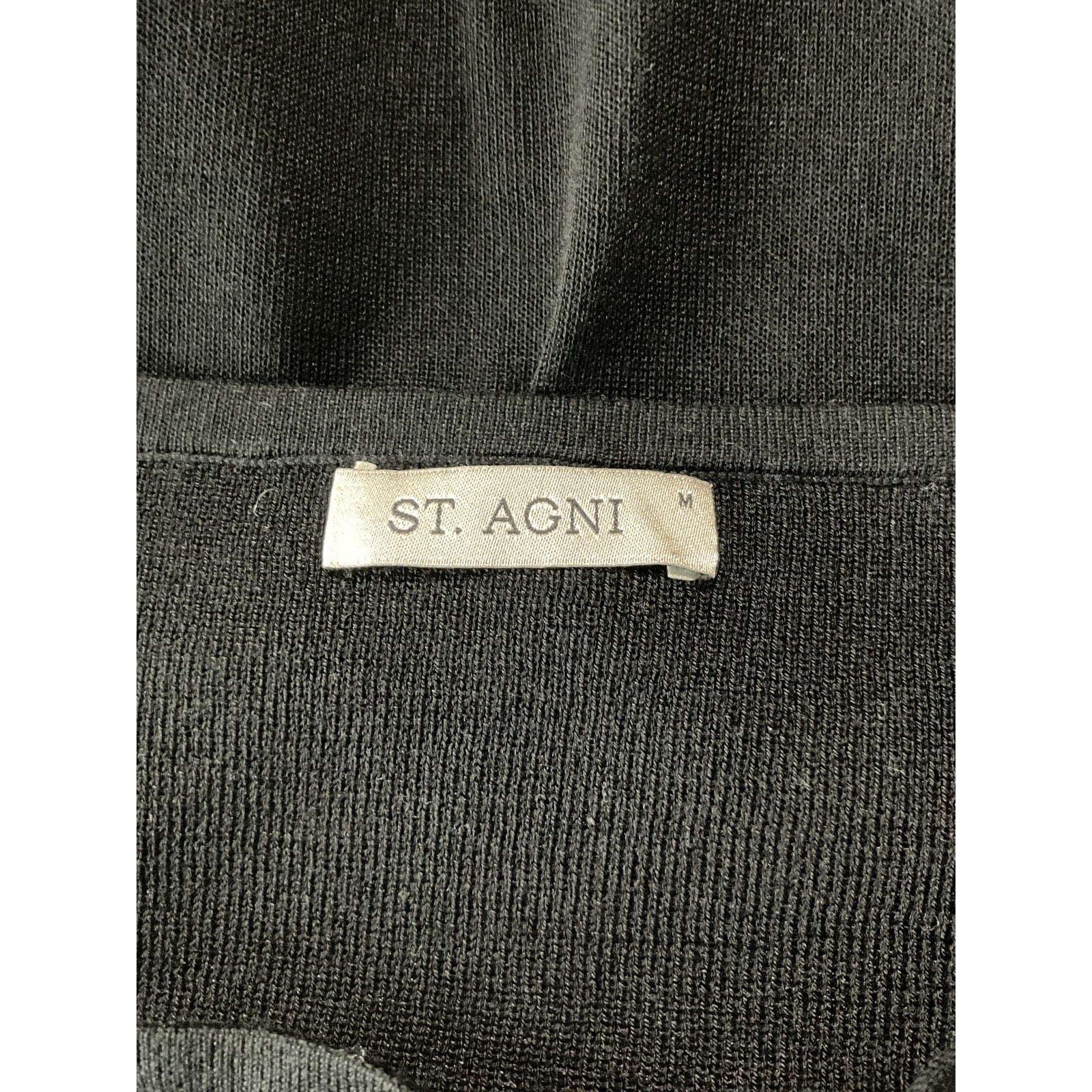 St. Agni Sheer Black Lyocell Tencel Column Skirt Size M