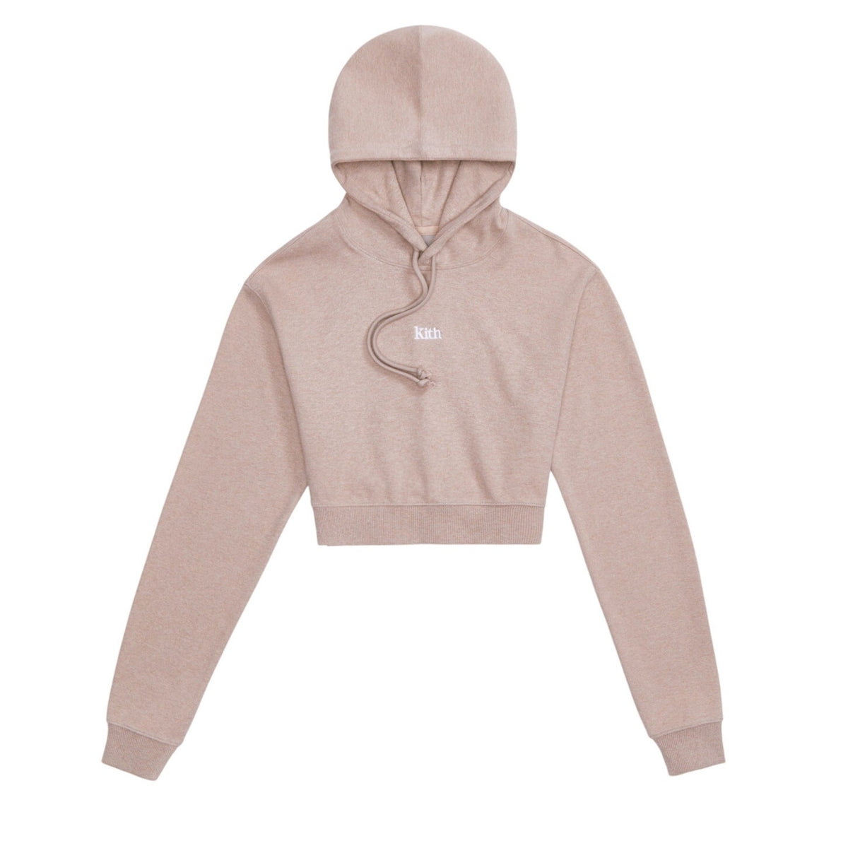 Kith Cozy Beige Alexa Cropped Hoodie Size XS
