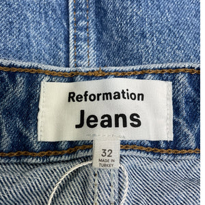 Reformation Classic Blue Hazel Mini Skirt Size 32