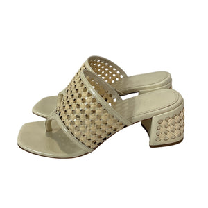Tory Burch Woven New Ivory Raffia Sandal Size 8.5
