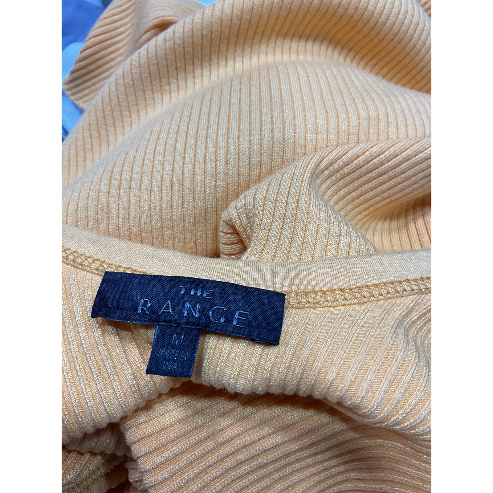 The Range 'Cinched' Orange Midi Dress Size M