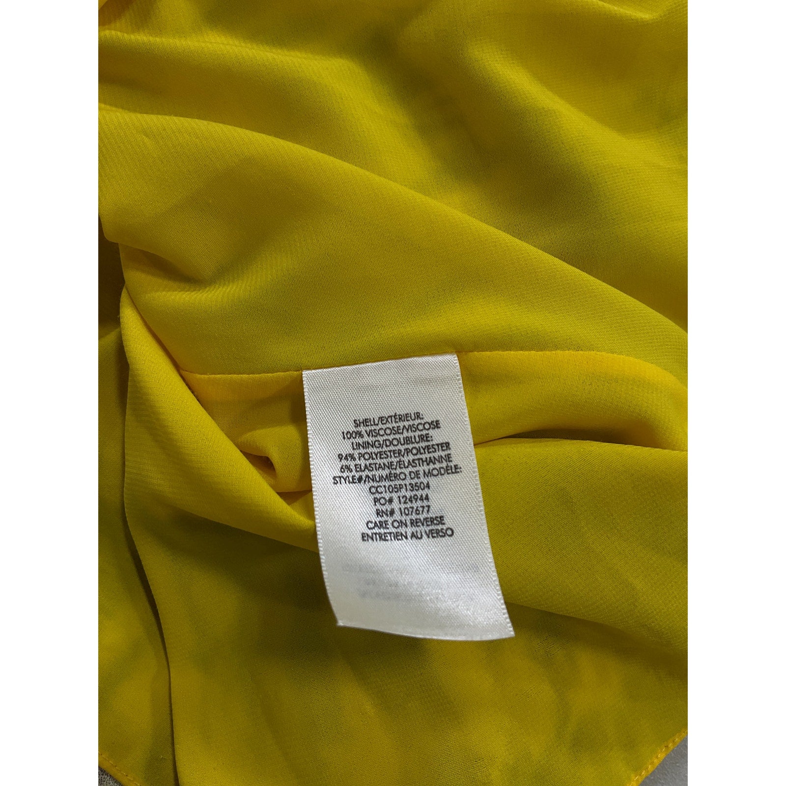 Alice + Olivia 'Raquel' Yellow Mini Dress Size 10