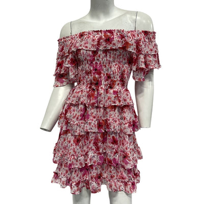 Misa Los Angeles Ruffled Gardenia Inga Dress Size XS