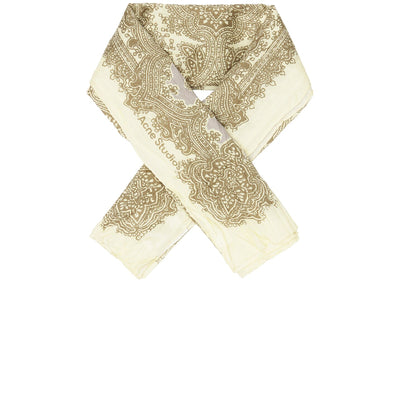 Acne Studios 'Printed' White Scarf Size OS