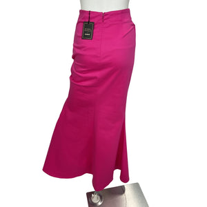 Michael Costello Elegant Hot Pink Zosia Maxi Skirt Size XS NWT