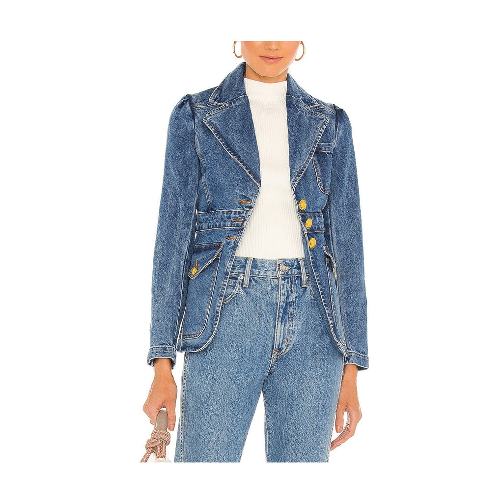 A.L.C. 'Amelia' Blue Cotton Jacket Size 2