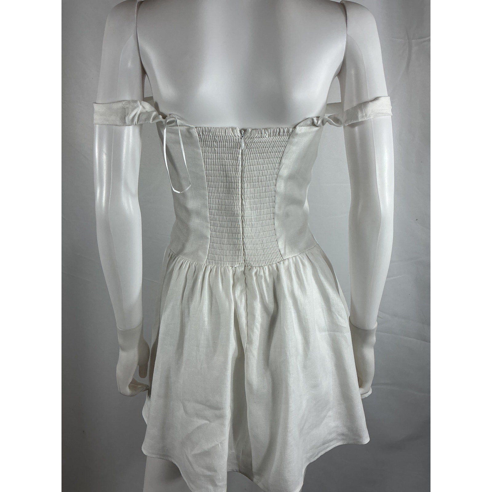 Reformation 'Sora' White Linen Dress Size 0