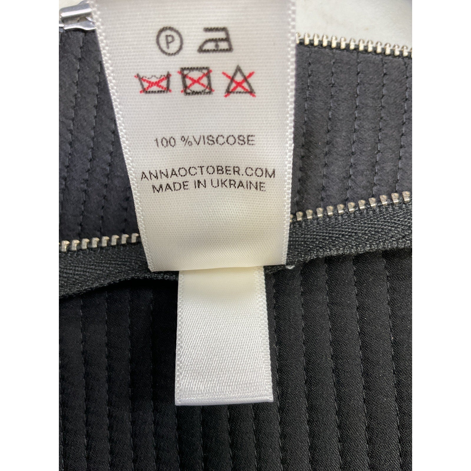 Anna October 'Cecile' Black Viscose Top Size XS