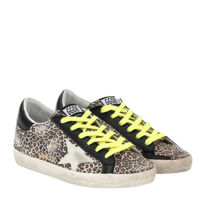 Golden Goose Bold Leopard Superstar Sneakers Size IT 38 / US 8