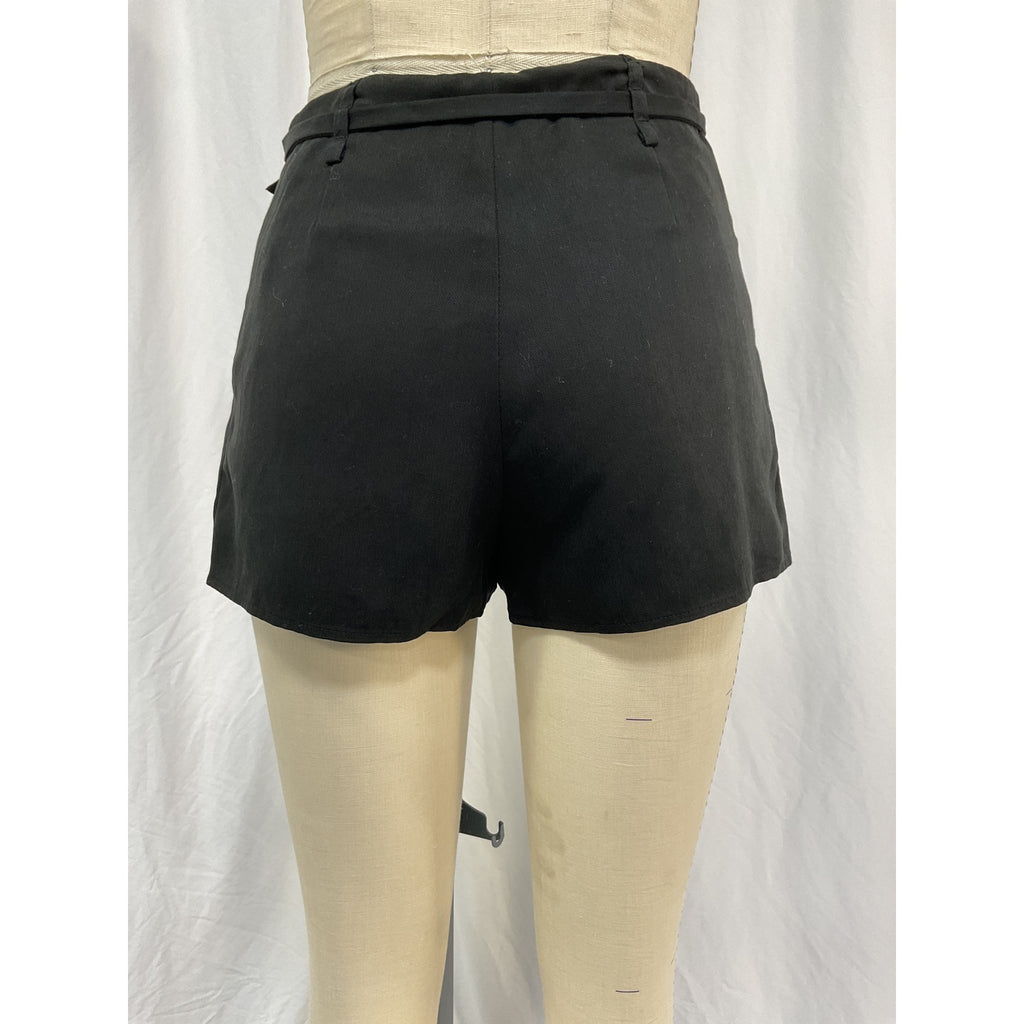 Reformation 'Bobbi' Black Tencel Skort Size 0