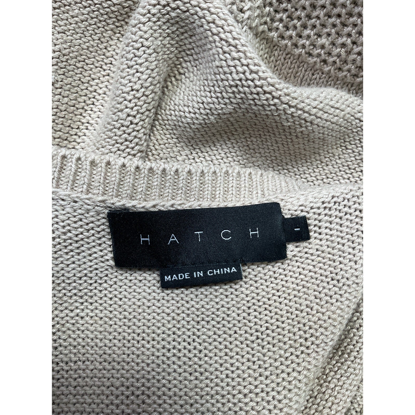 Hatch The 'Dion' Beige Viscose Sweater Dress Size 1