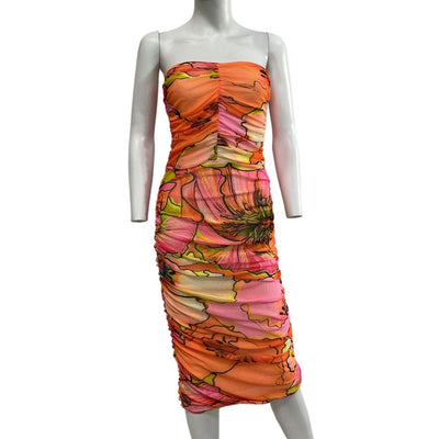 Agua Bendita Vibrant Praia Multicolor Nana Dress Size S