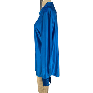 Alexandre Vauthier Silky Blue Capri Shirt Size 36 EU / US 4
