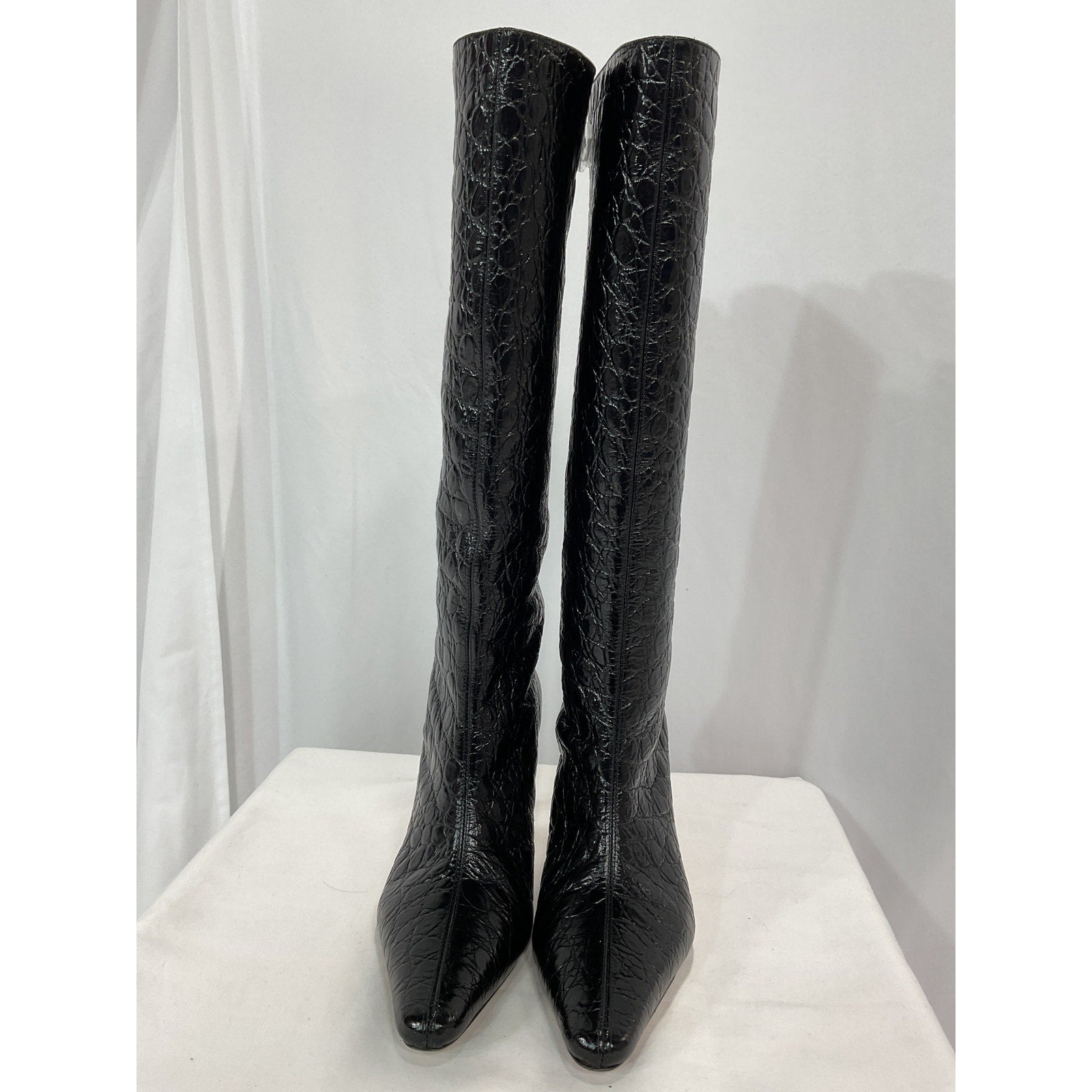 By Far 'Stevie 42' Black Leather Knee Boot Size 9 - NWT