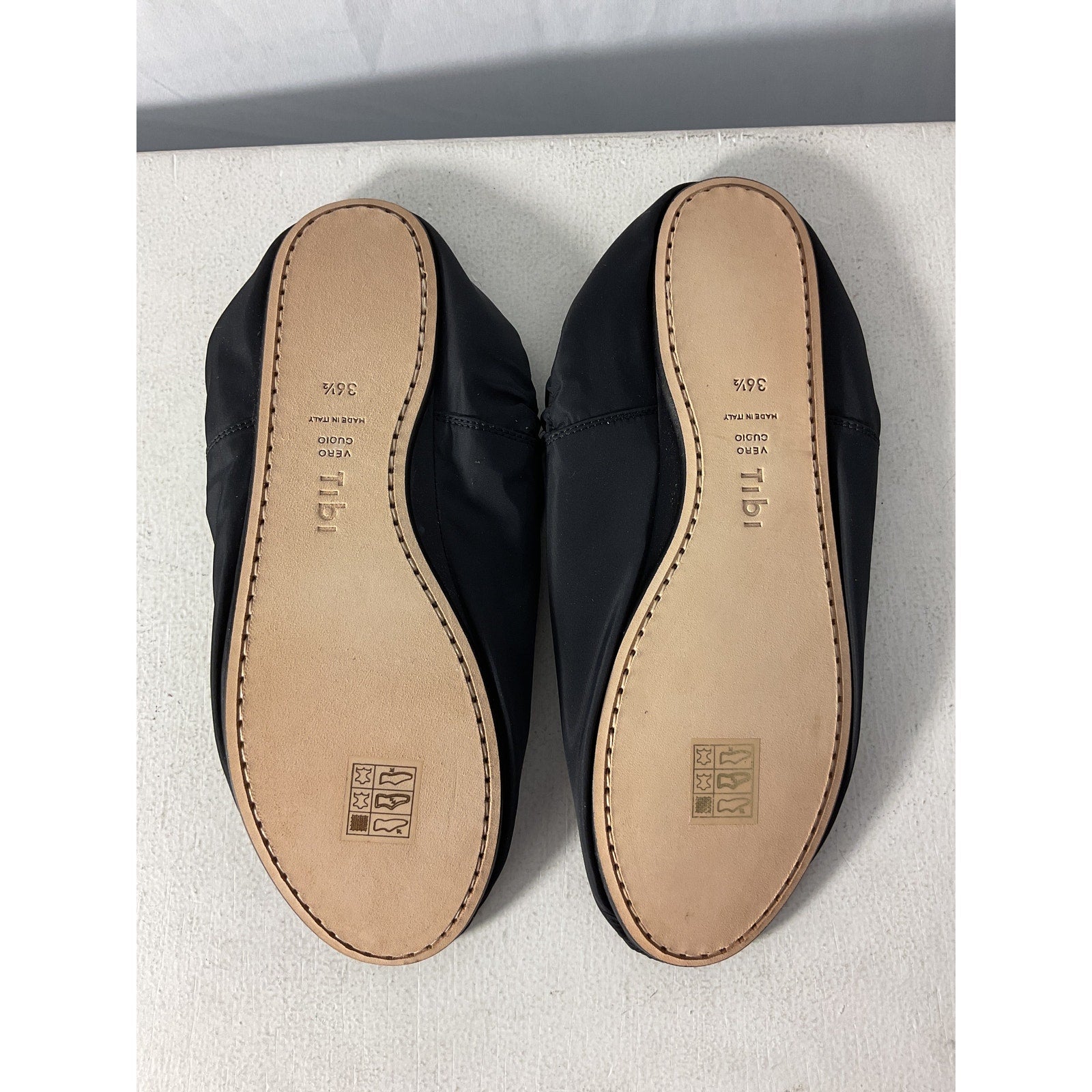 Tibi 'Mikhail' Black Flat Size 6.5