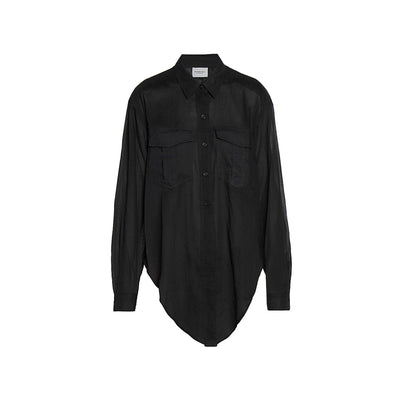 Isabel Marant �toile 'Nath' Black Cotton Cotton Utility Shirt Size 36 - NWT