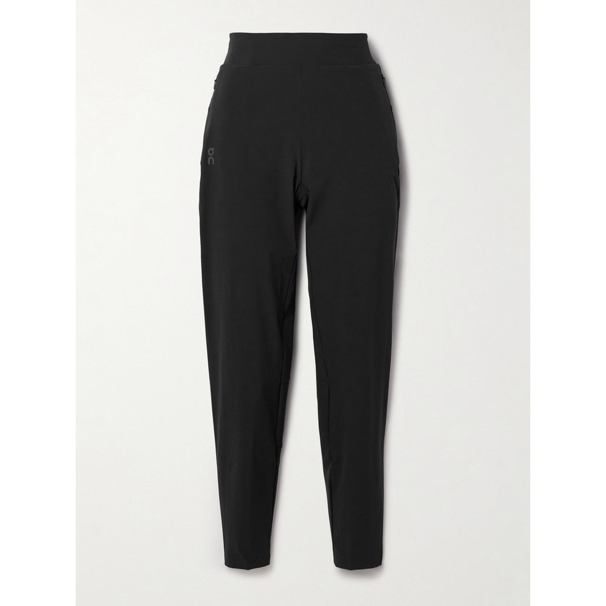On Stretch Recycled-Shell Black Tapered Track Pants Size S