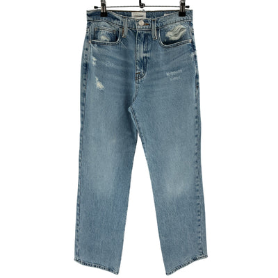 Frame Distressed Blue Le Jane Ankle Denim Jeans Size 25