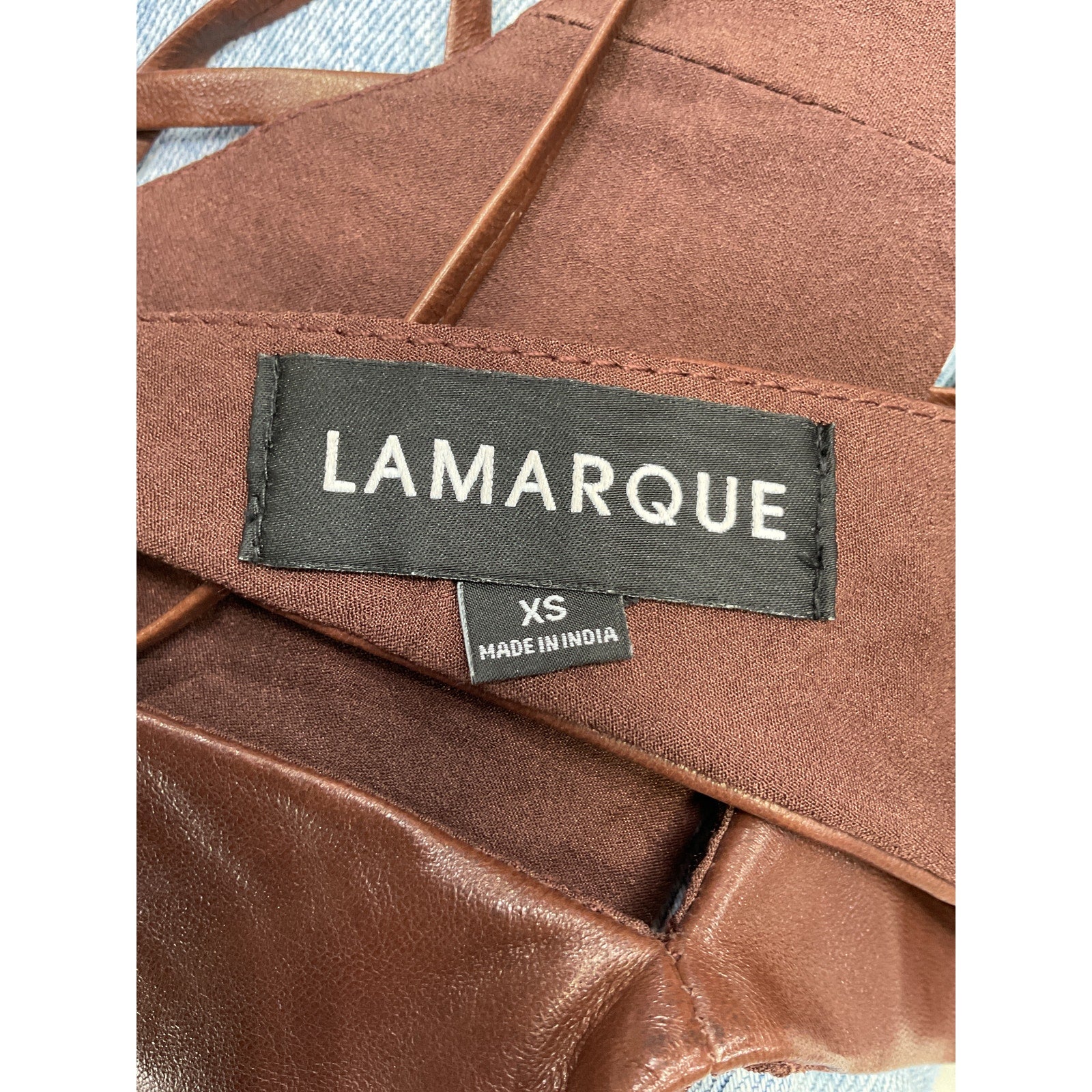 Lamarque x Revolve 'Melka' Brown Halterneck Top Size XS
