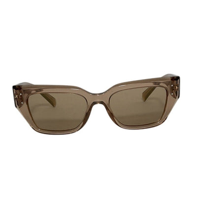 Dolce & Gabbana Sleek Taupe Rectangle Frame Sunglasses