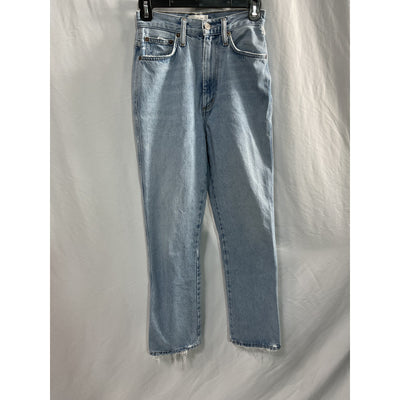 Agolde Pinch 'Waist' Blue High Rise Kick Denim Jean Size 24