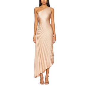 A.L.C. Pleated Rose Gold Delfine Dress Size 4