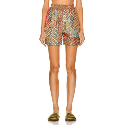 Burberry 'Tawney' Silk Print Shorts - Size 6