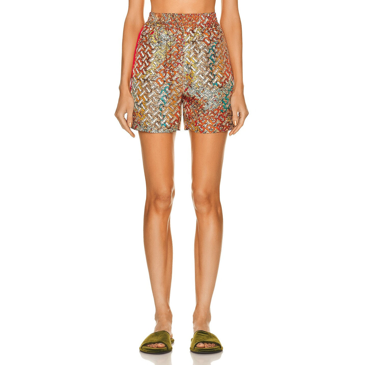 Burberry 'Tawney' Silk Print Shorts - Size 6