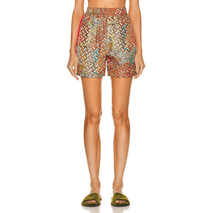 Burberry 'Tawney' Silk Print Shorts - Size 6