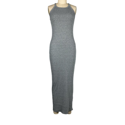 Rag & Bone Ribbed Heather Grey String Tank Dress Size S