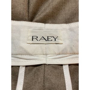 Raey Sleek Tan Cashmere Flared Trousers Size 8