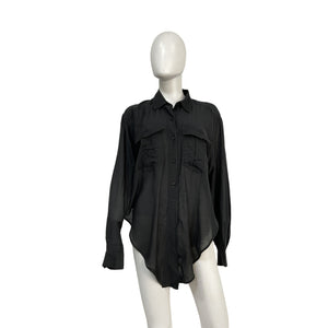 Isabel Marant �toile 'Nath' Black Cotton Cotton Utility Shirt Size 36 - NWT