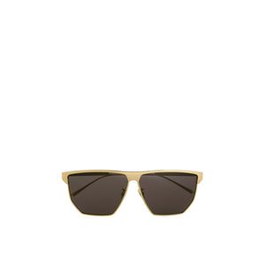 Bottega Veneta D-Frame Gold Metal Gold-Tone Sunglasses Size OS