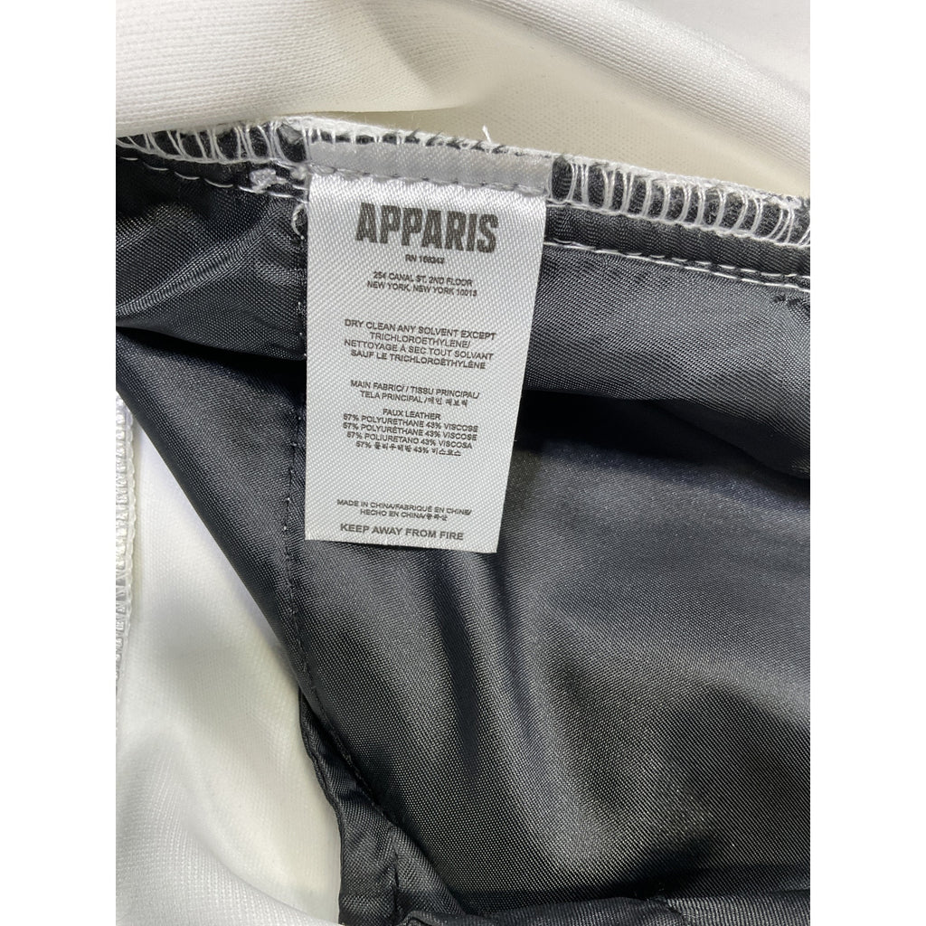 Apparis 'Gretchen' Silver Polyurethane Metallic Skirt Size M