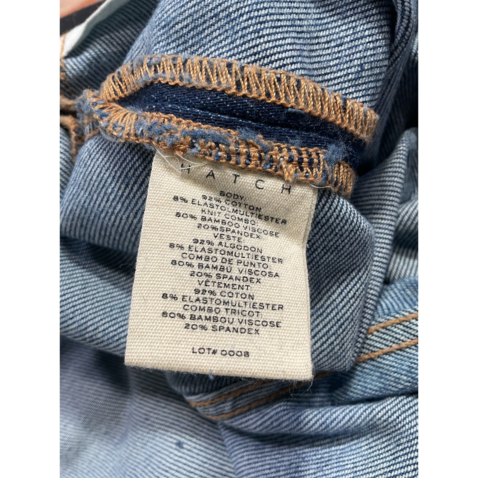 Hatch 'The Over' Blue The Bump Straight Maternity Denim Jean Size 25