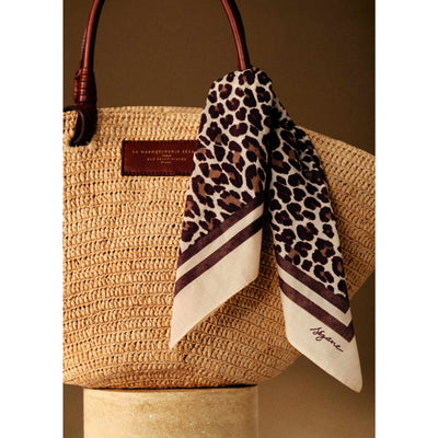 Sézane Brown Cotton Scarf Size OS