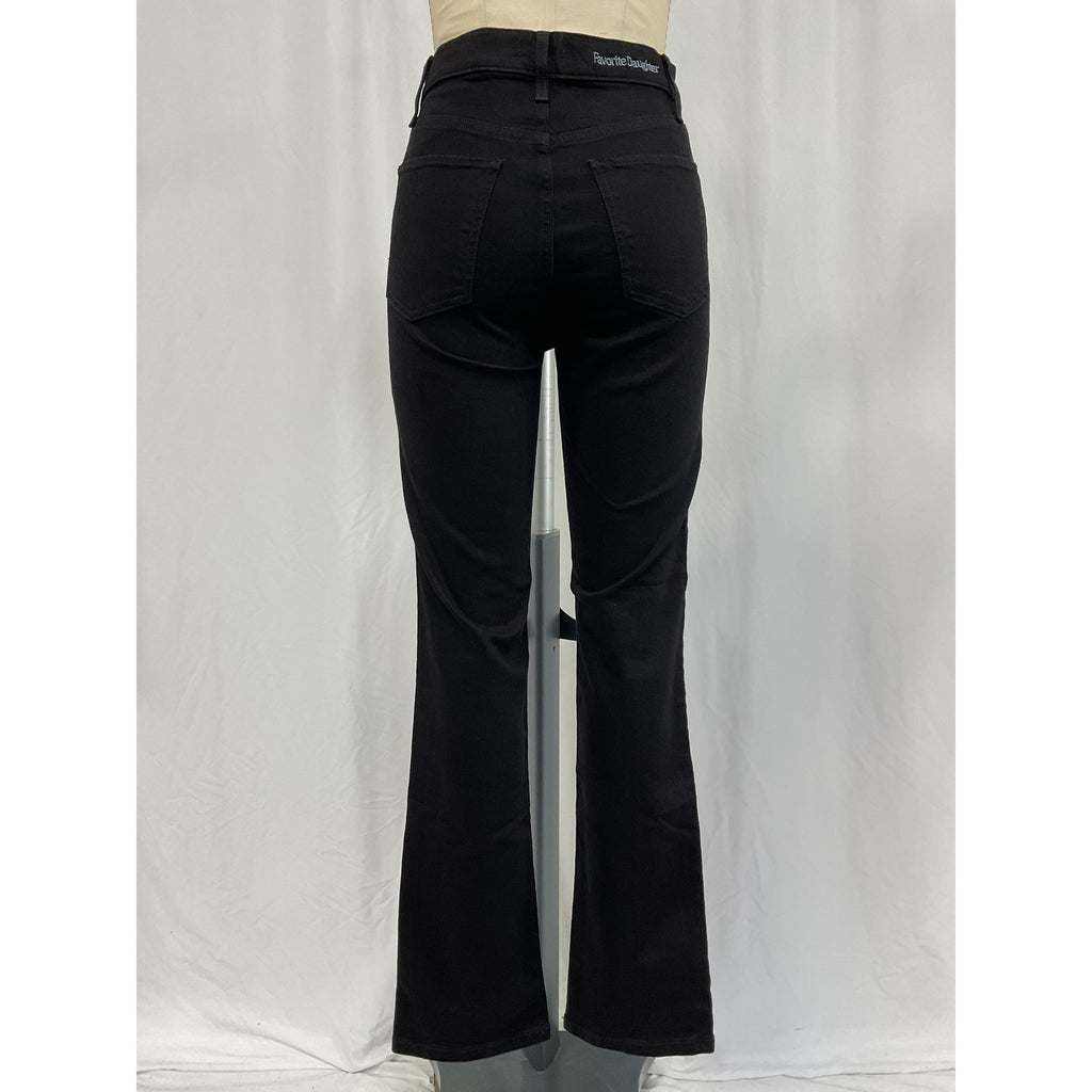 Favorite Daughter The 'Vivi' Black Cotton Jeans Size 26