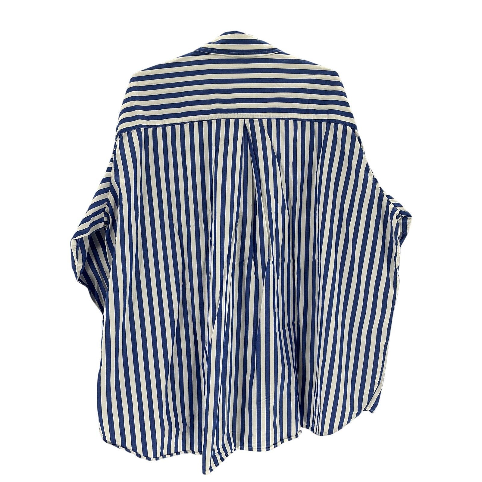 Helsa Poplin Blue Cotton Oversized Shirt Size 0 / S