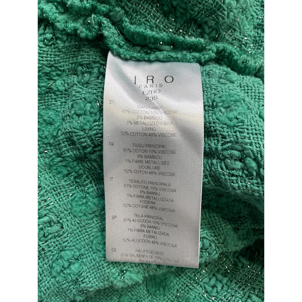 Iro 'Ezro' Green Tween Shacket Shirt Jacket Size 34