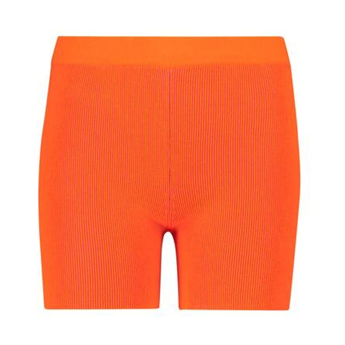 Jacquemus Ribbed Orange Arancia Biker Shorts Size 36 FR / 4 US