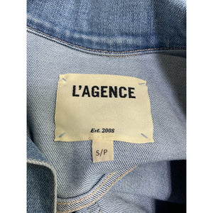L'Agence 'Janelle' Blue Cotton Jacket Size S